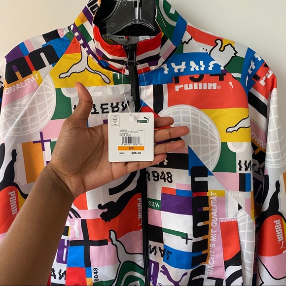 PUMA Cropped Woven Track Jacket - Picture 3 of 4